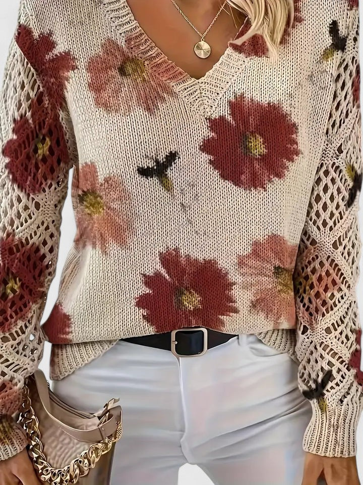 Allison Floral Sweater
