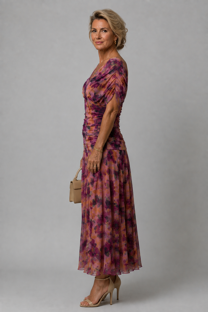 Diana Printed Midi Dress