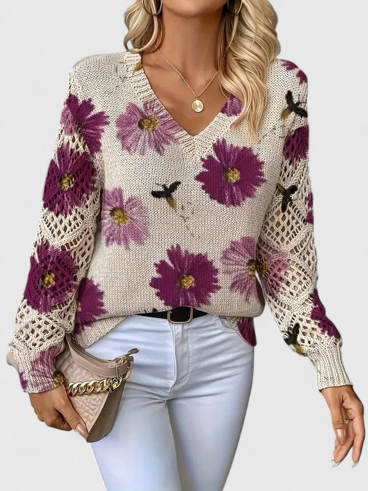 Allison Floral Sweater