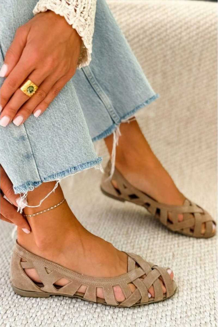 Hailey Comfort Woven Flats