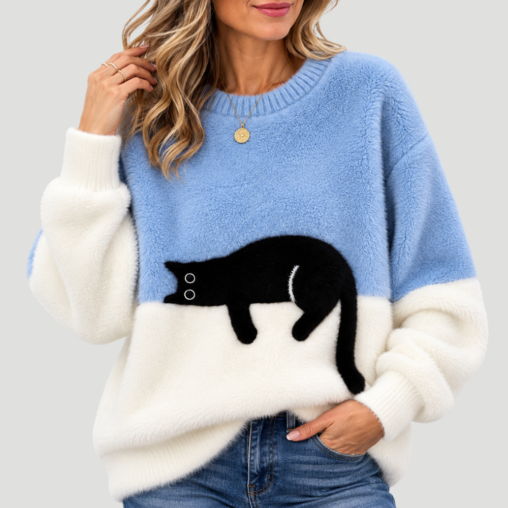 Sienna Cat Graphic Sweater