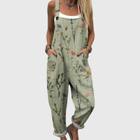 Elise Botanical Print Jumpsuit