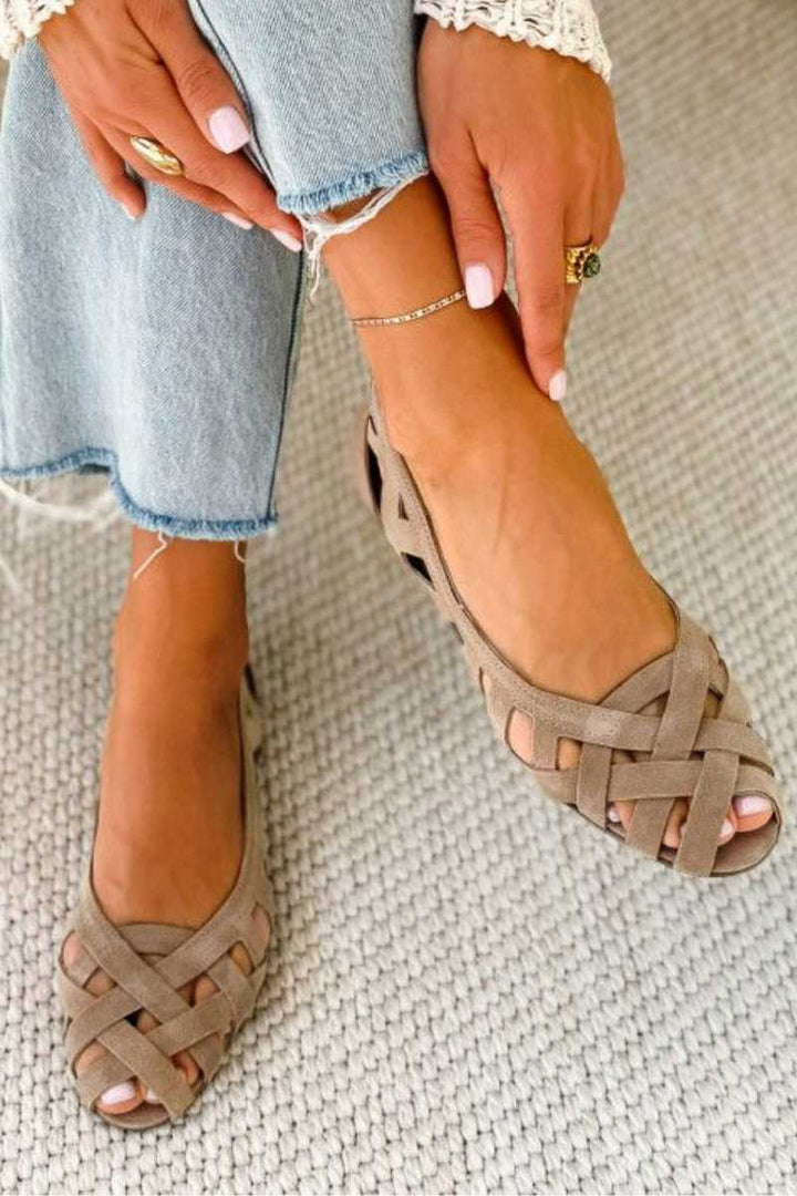 Hailey Comfort Woven Flats