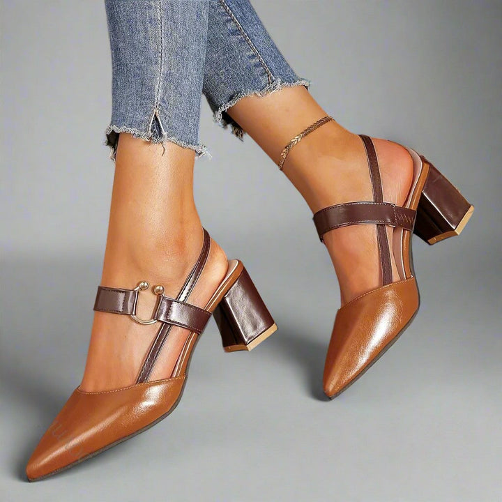 Claudia Block Heel Pumps