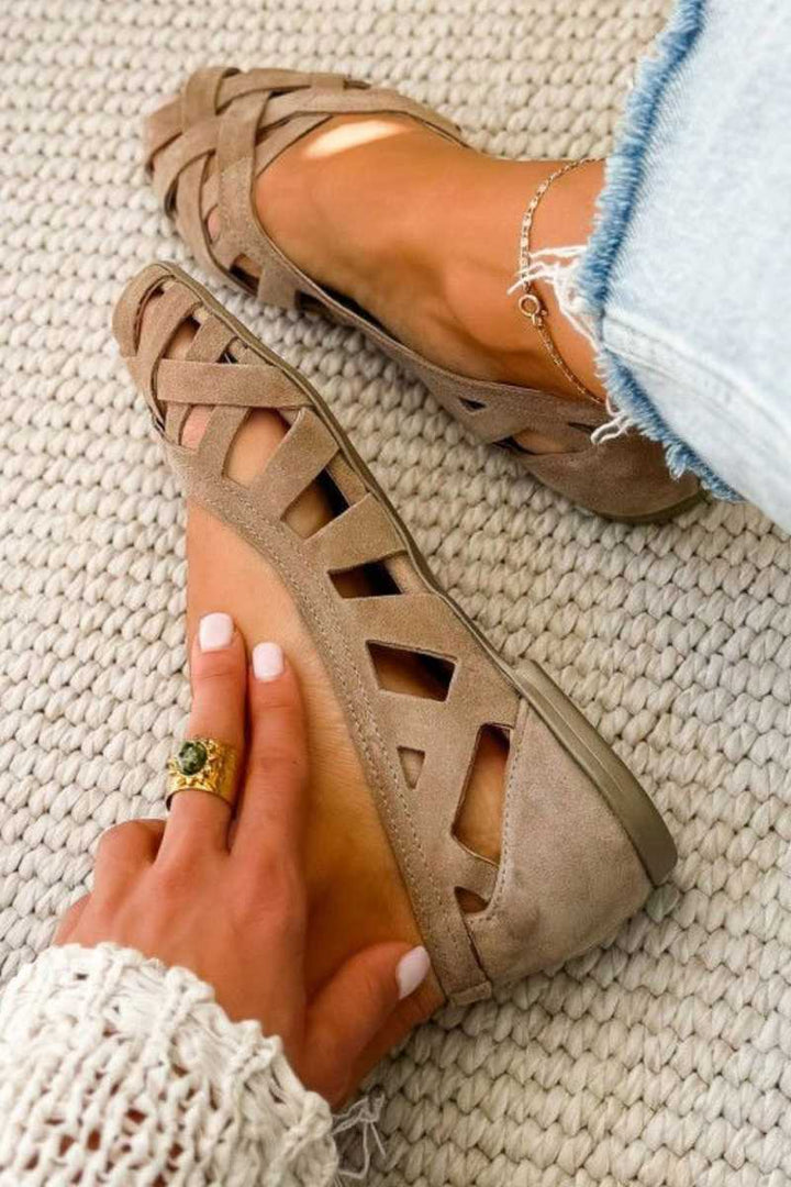 Hailey Comfort Woven Flats
