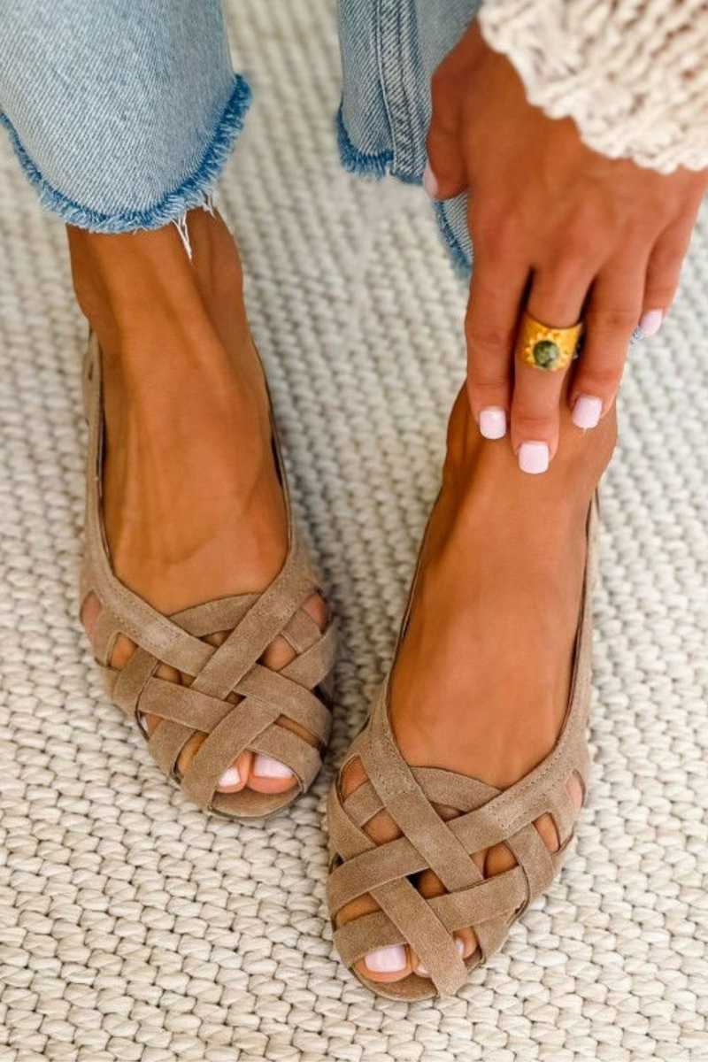 Hailey Comfort Woven Flats
