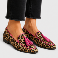 Willa Leopard Tassel Loafers