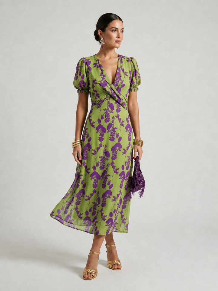 Sophie Floral Midi Dress