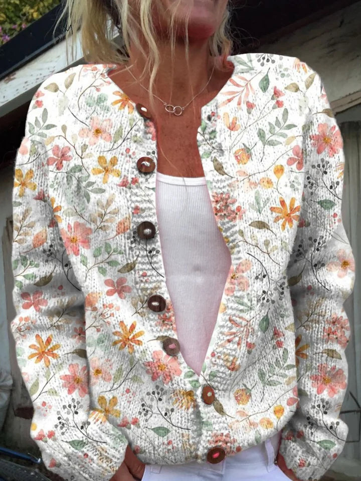 Amelia Fish Pattern Cardigan