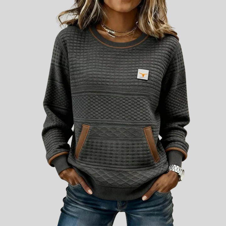 Daphne Textured Sweatshirt