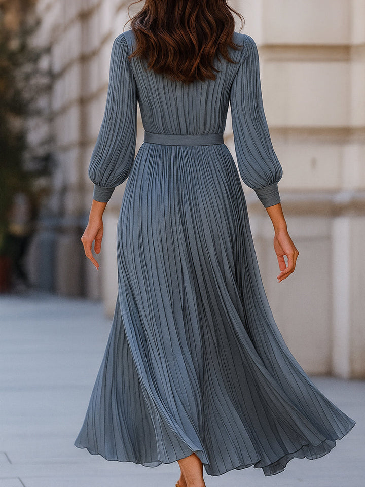 Lorraine Pleated Midi Dress