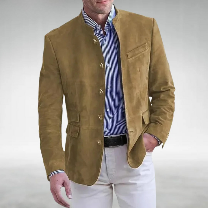 Russell Button-Front Blazer