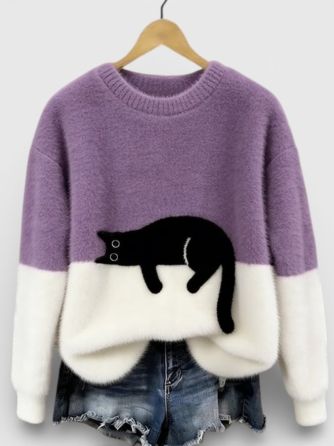 Sienna Cat Graphic Sweater