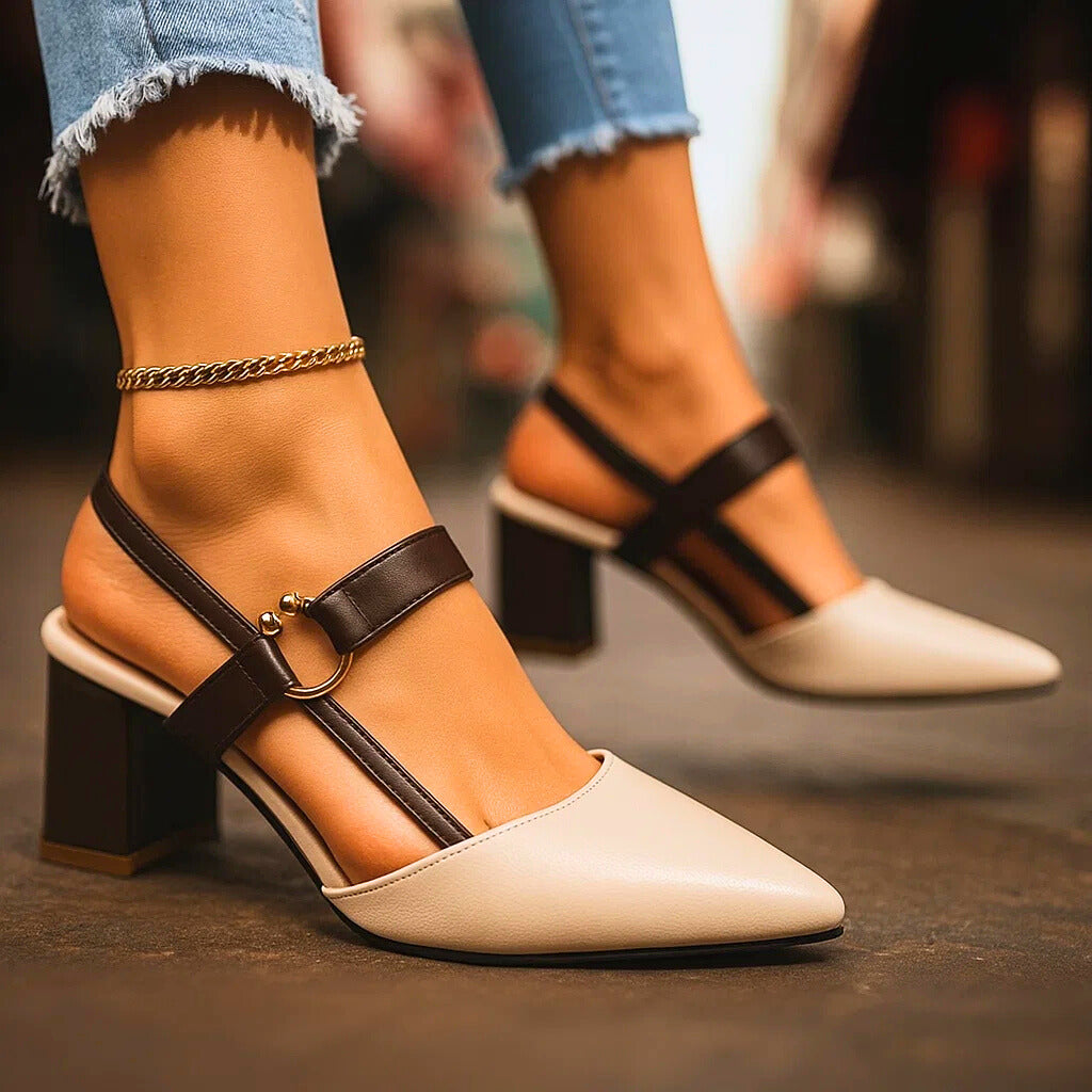 Claudia Block Heel Pumps