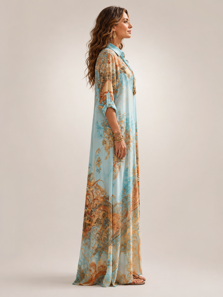 Elena Printed Maxi Dress