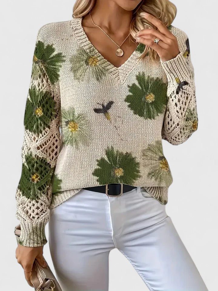 Allison Floral Sweater