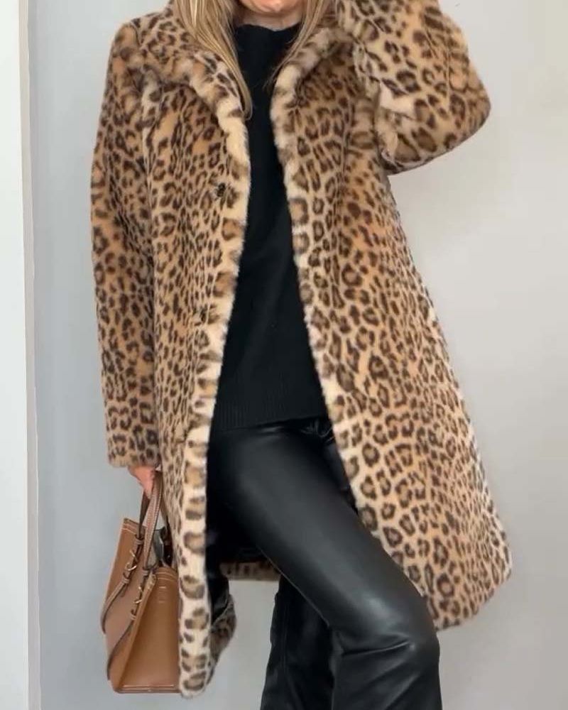Lysandra Leopard Coat