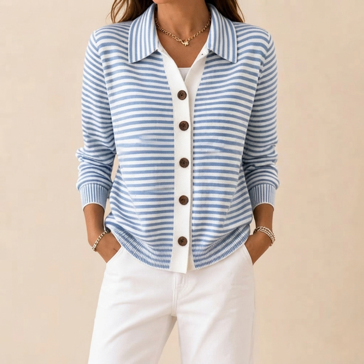 Anna Striped Cardigan