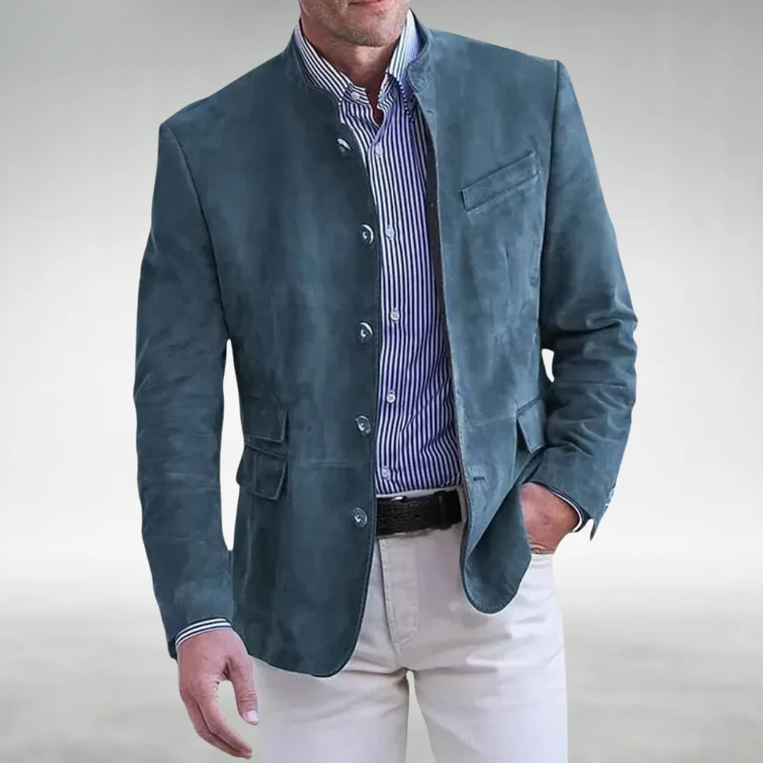 Russell Button-Front Blazer