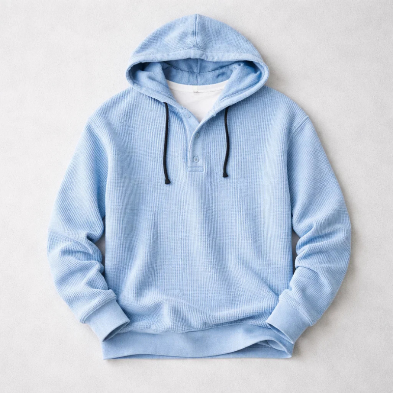 Marcus Textured Hooded Pullover