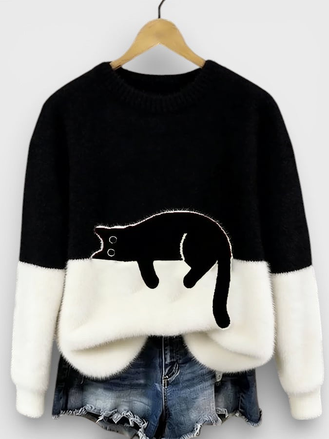 Sienna Cat Graphic Sweater