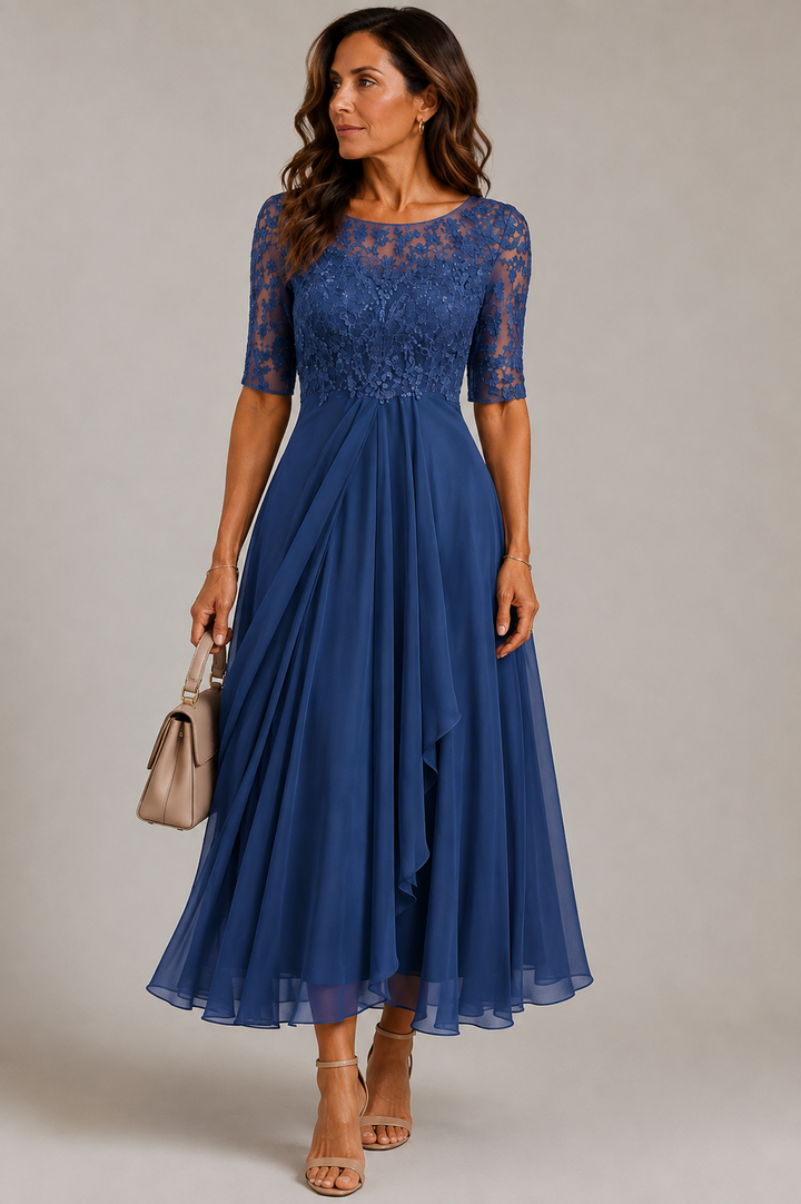 Eleanor Pleated Midi Dress