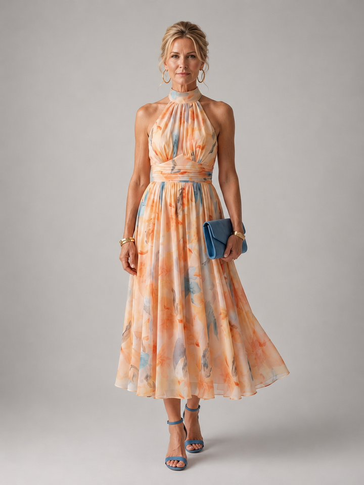 Rosemary Halter Midi Dress