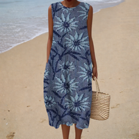 Diana Floral Pattern Midi Dress