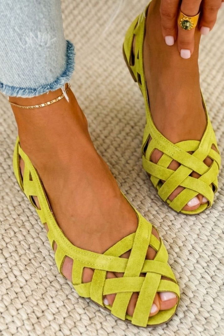 Hailey Comfort Woven Flats
