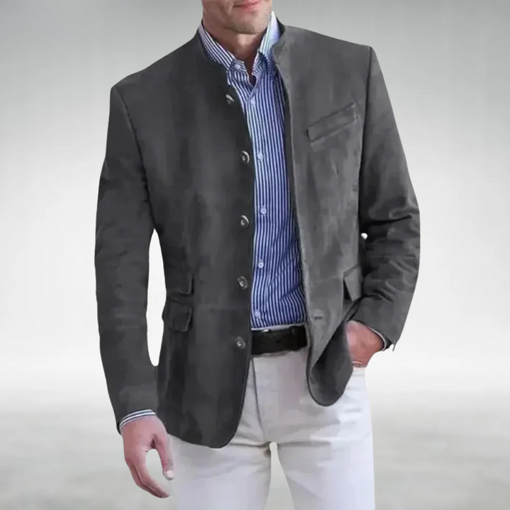 Russell Button-Front Blazer