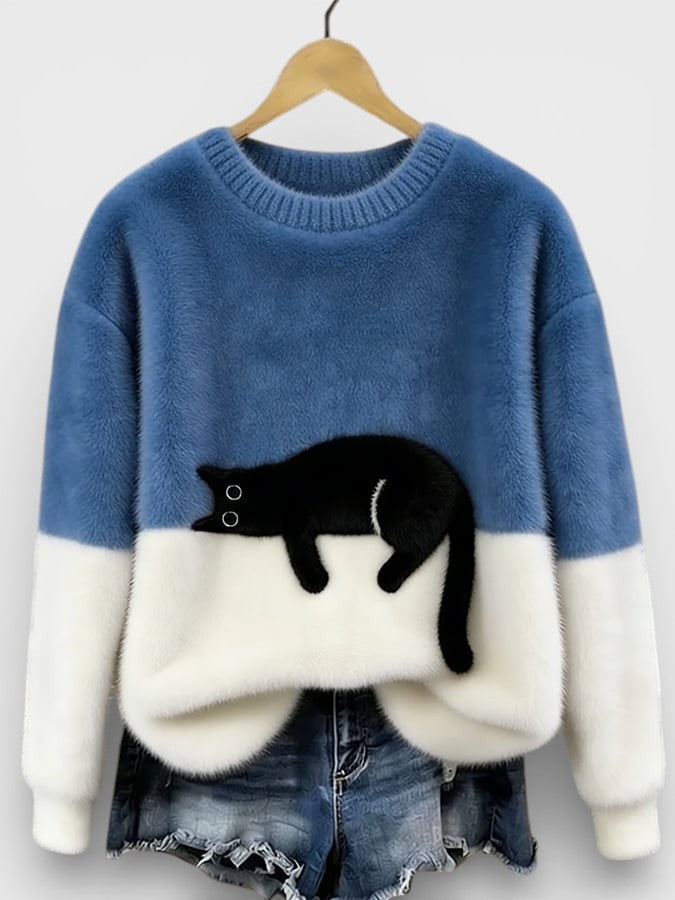 Sienna Cat Graphic Sweater
