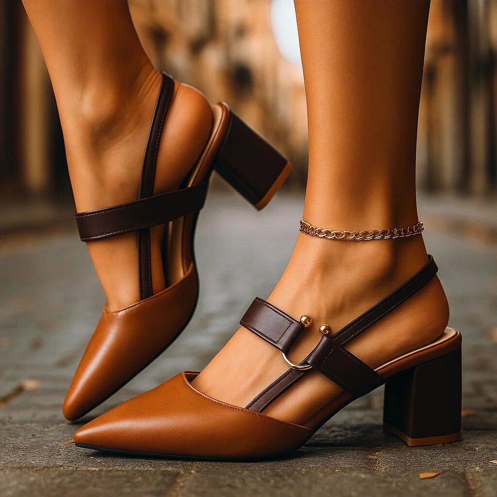 Claudia Block Heel Pumps