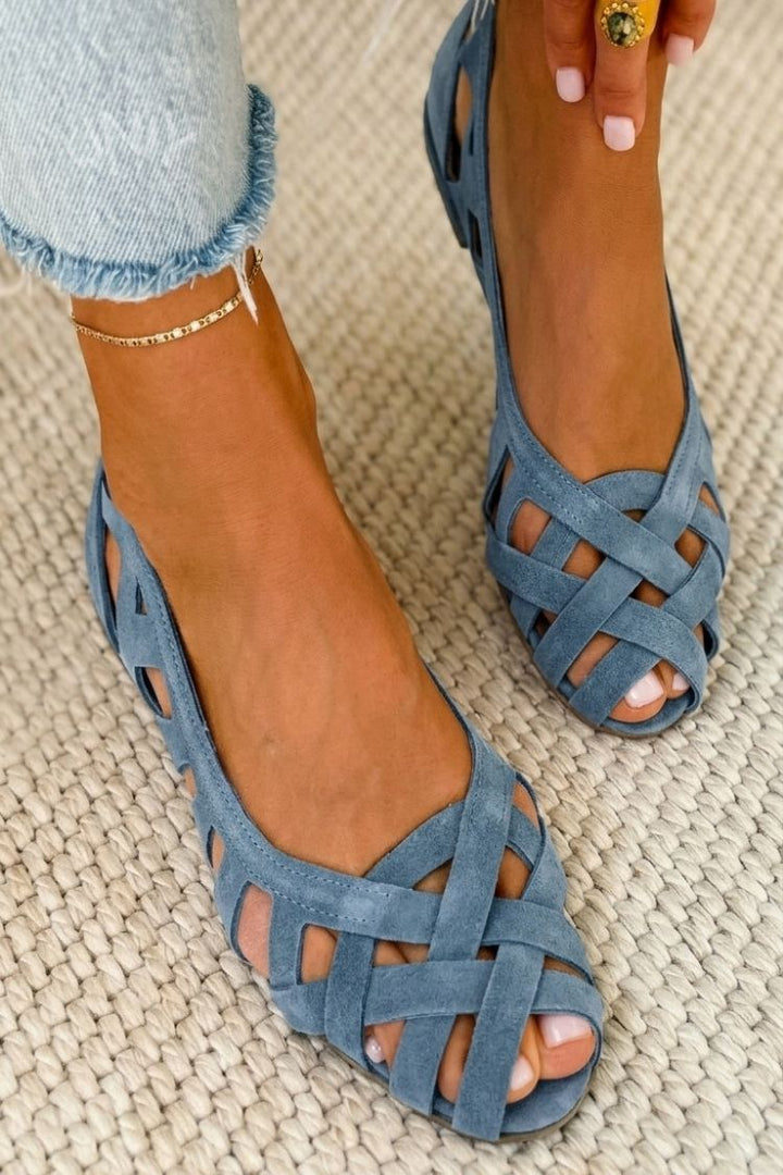 Hailey Comfort Woven Flats