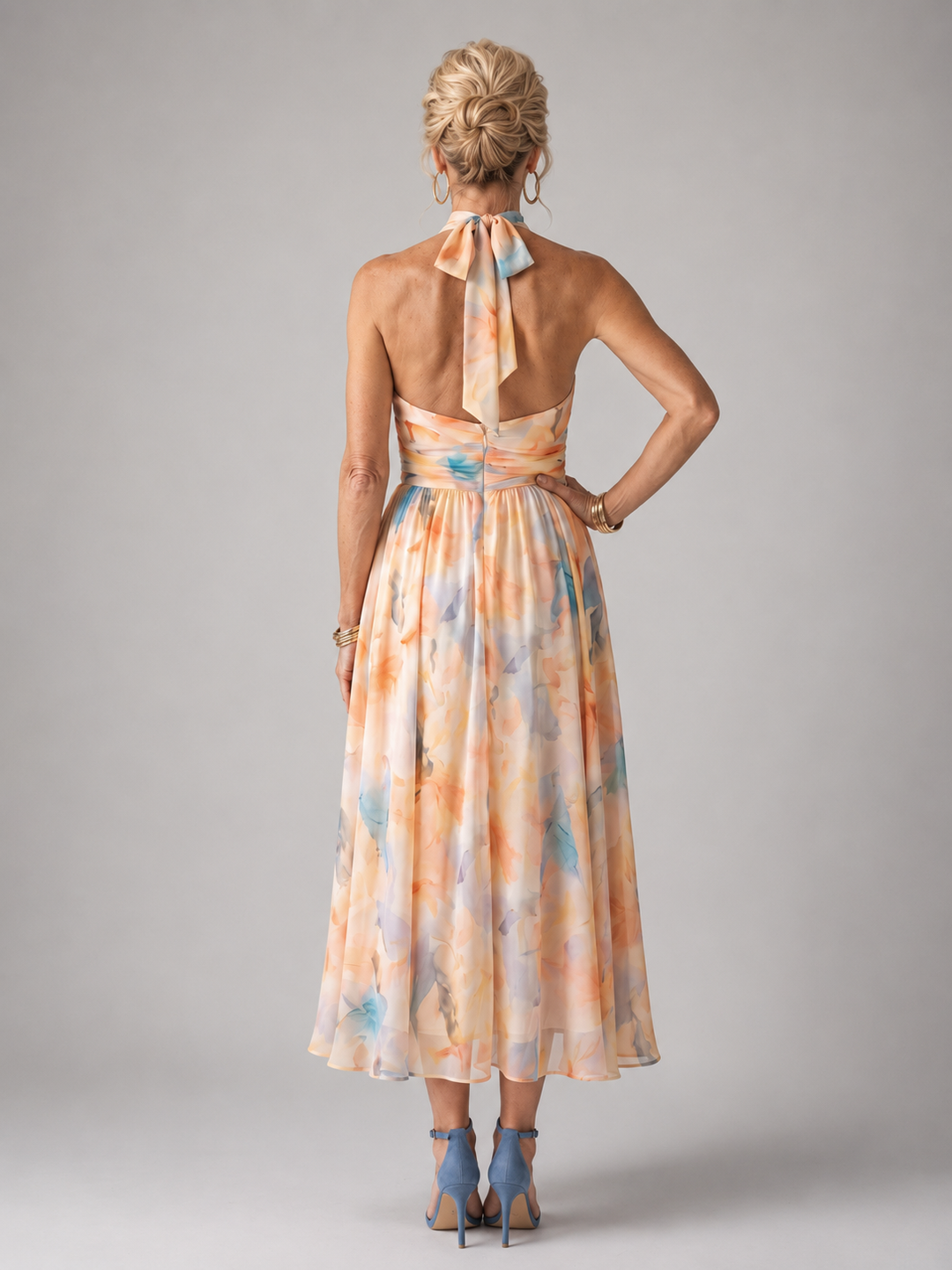 Rosemary Halter Midi Dress
