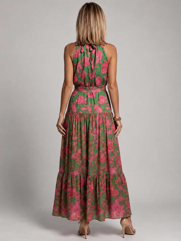 Isabella Printed Maxi Dress