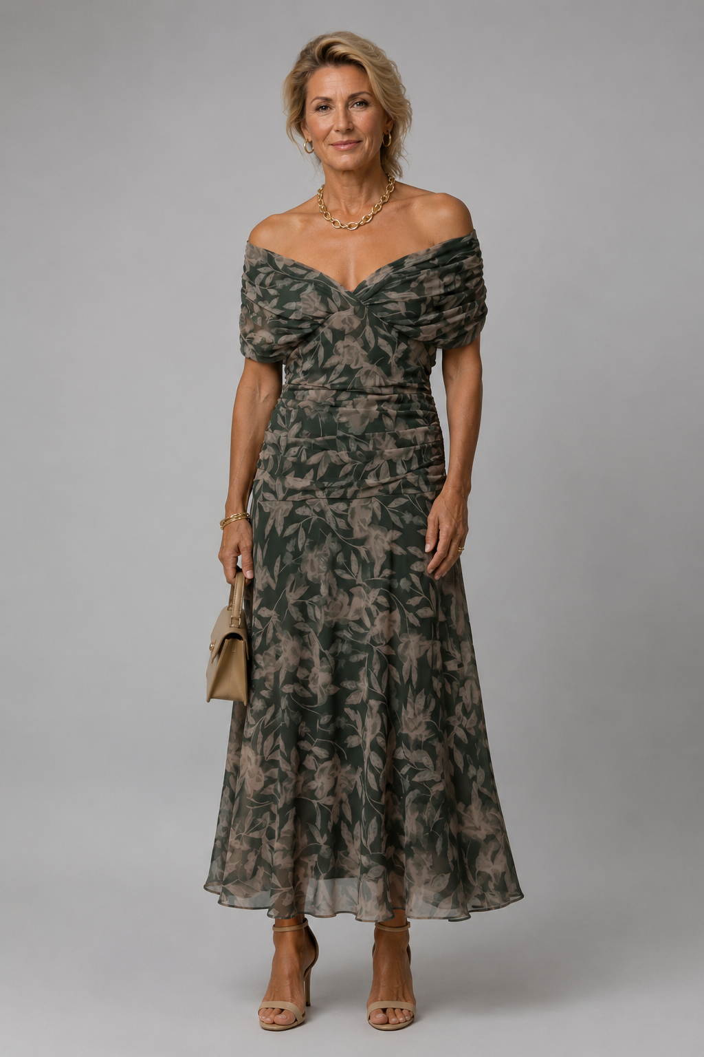 Diana Printed Midi Dress