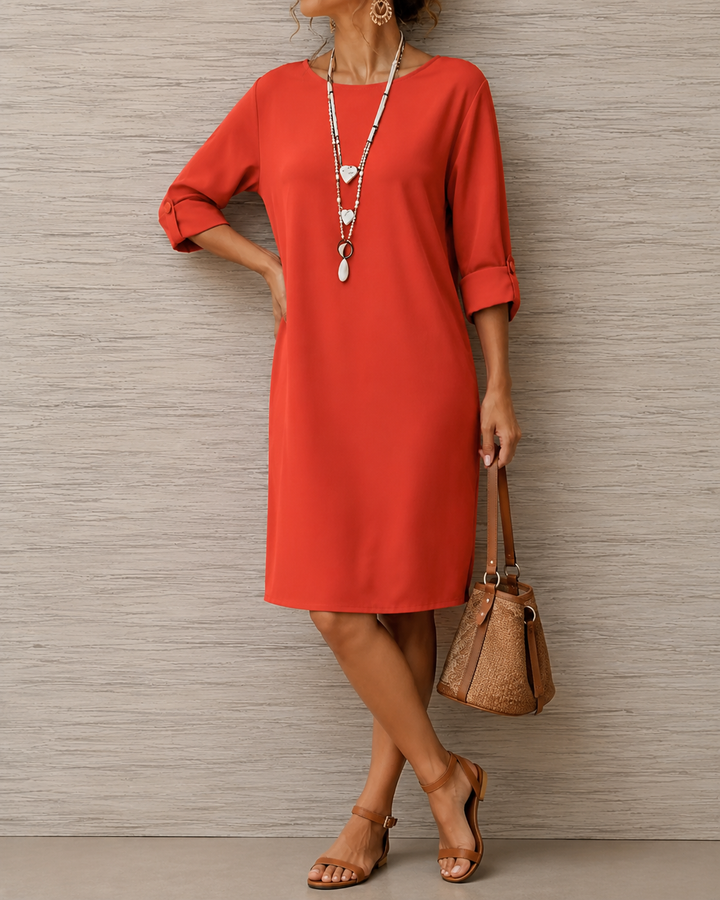 Maribel Shift Midi Dress