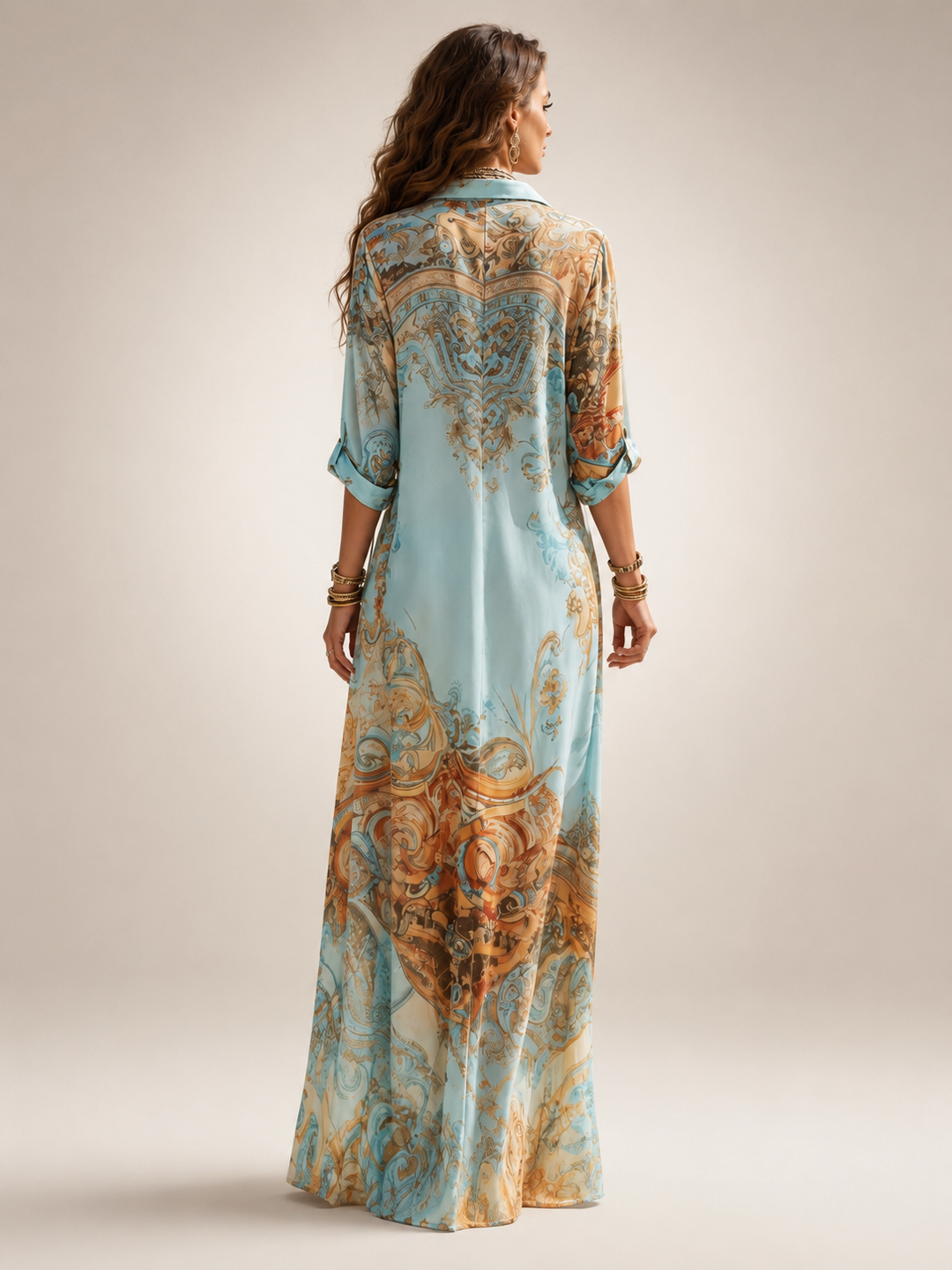 Elena Printed Maxi Dress