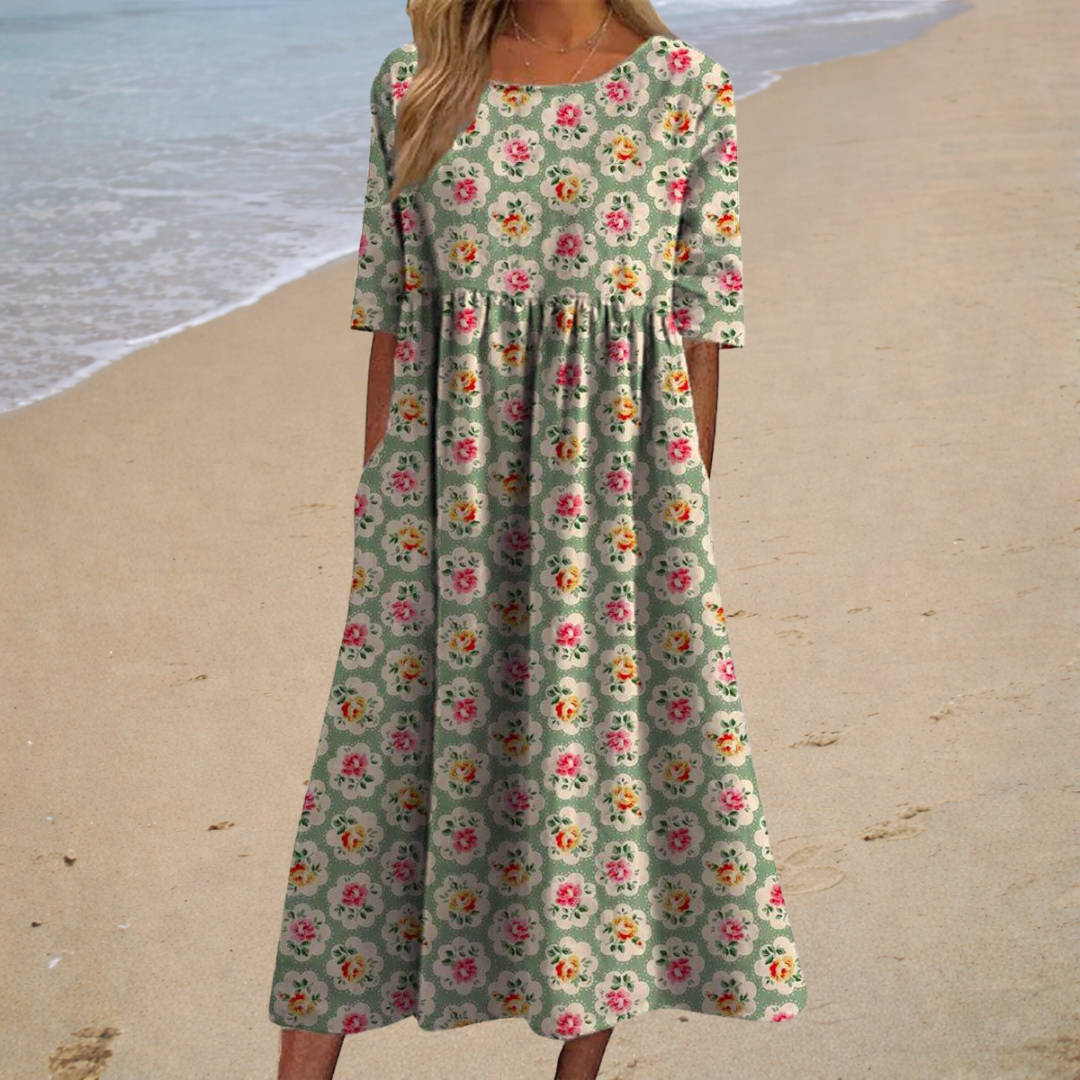 Vivienne Relaxed Printed Midi Dress