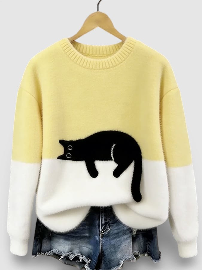 Sienna Cat Graphic Sweater