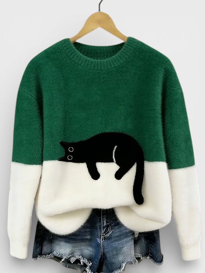 Sienna Cat Graphic Sweater