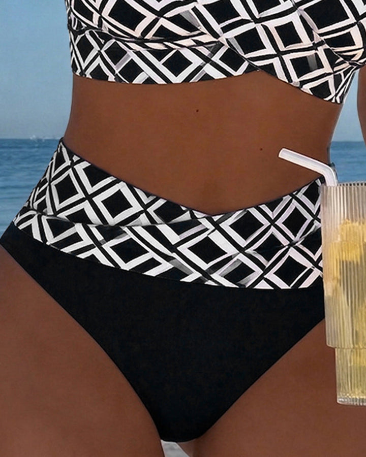 Natalie Geometric Two-Piece Swimsuit