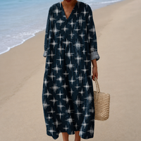 Celeste Star Print Midi Dress