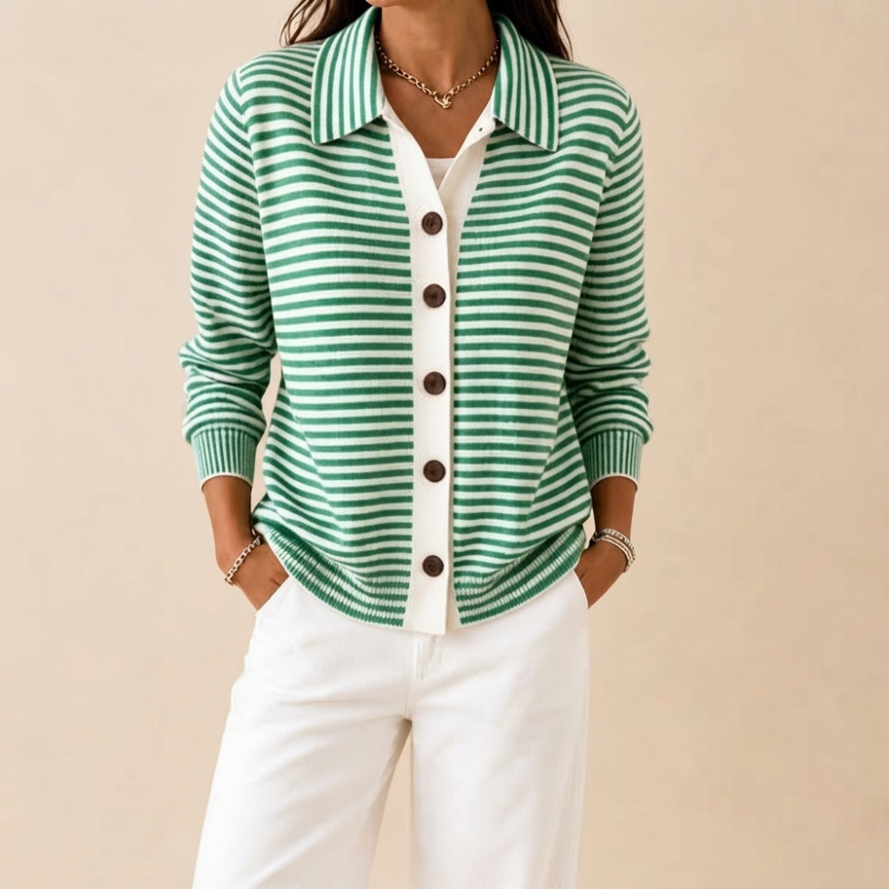 Anna Striped Cardigan
