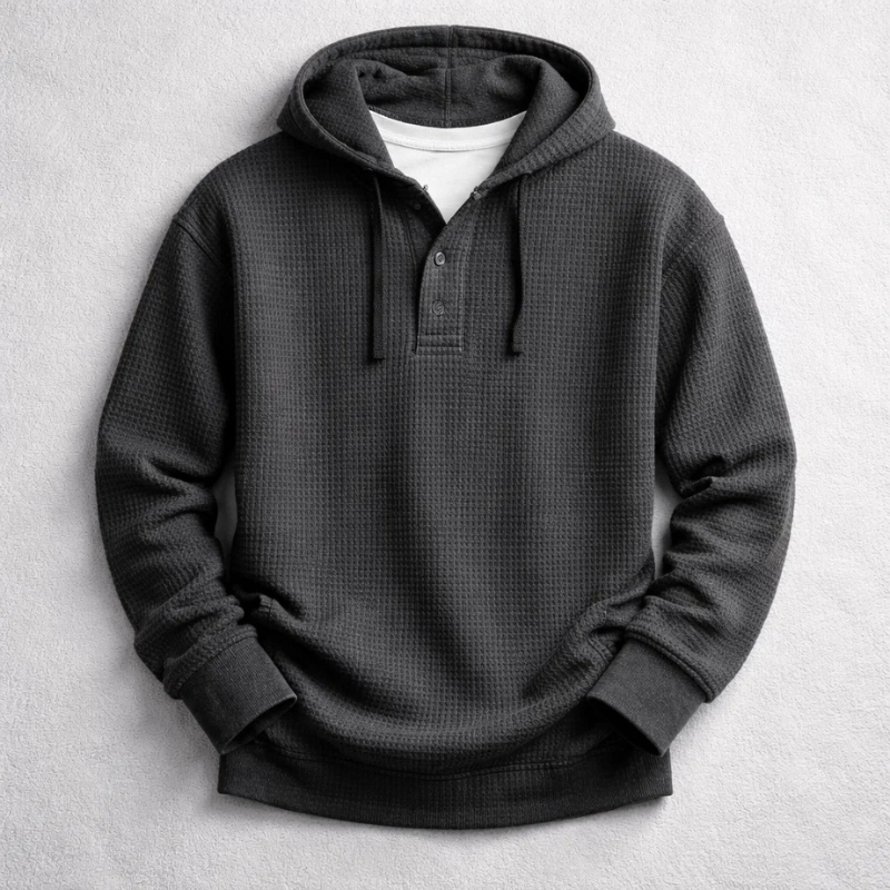 Marcus Textured Hooded Pullover