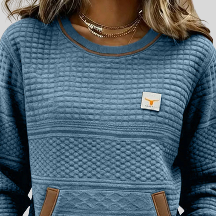 Daphne Textured Sweatshirt