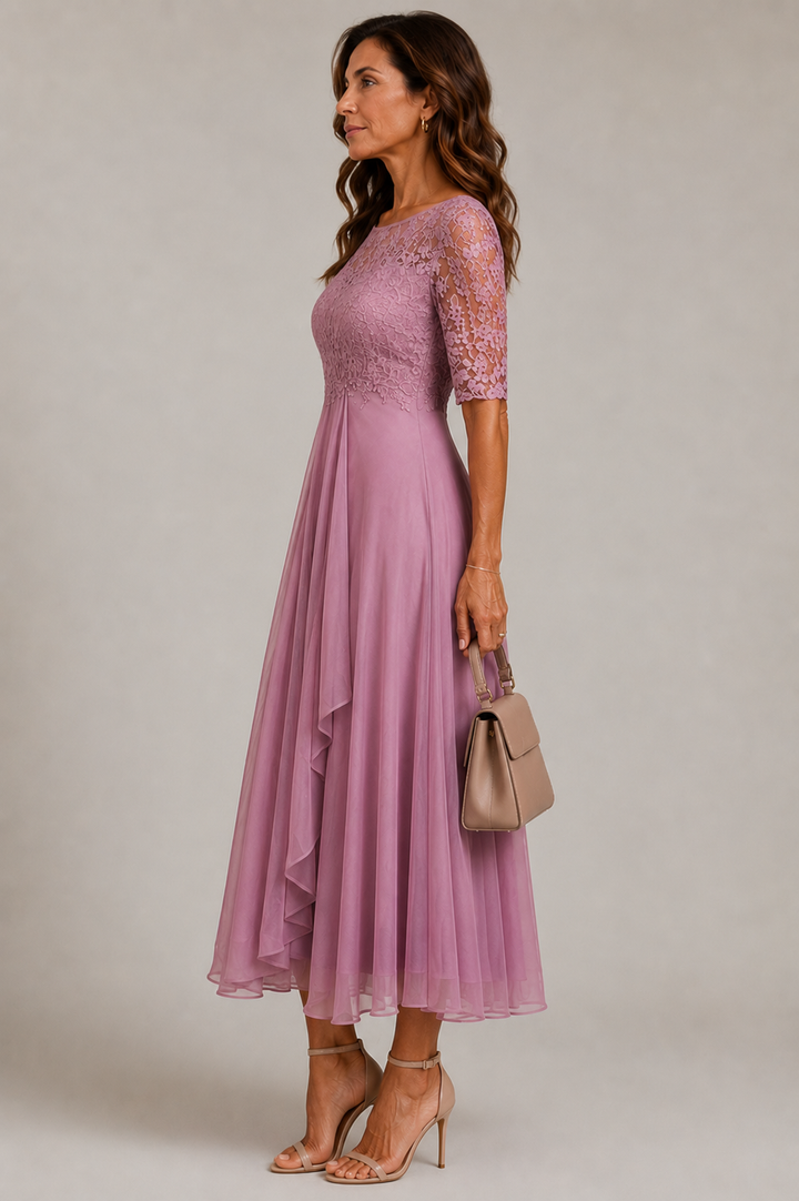 Eleanor Pleated Midi Dress