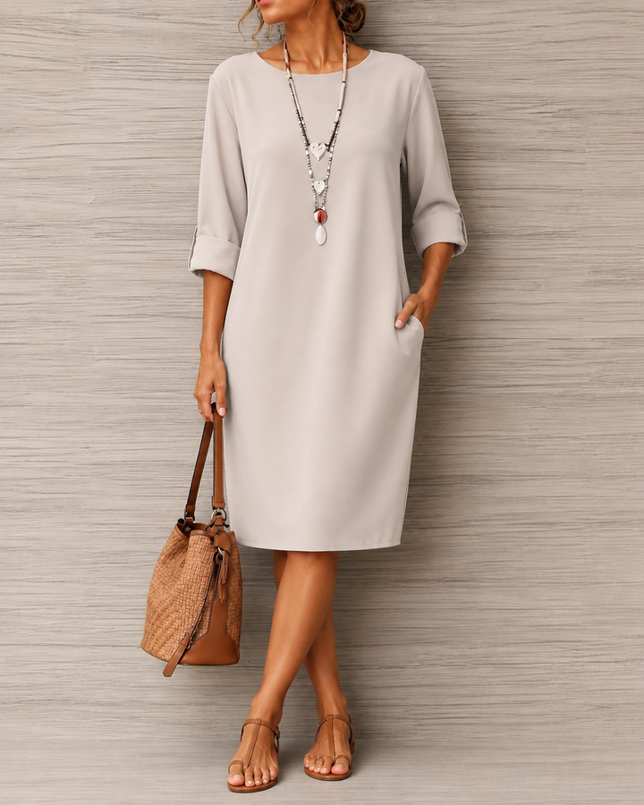 Maribel Shift Midi Dress
