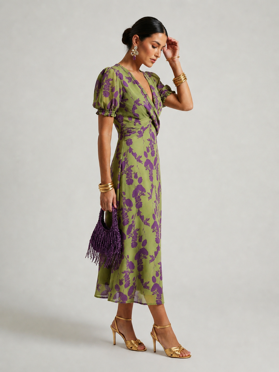 Sophie Floral Midi Dress