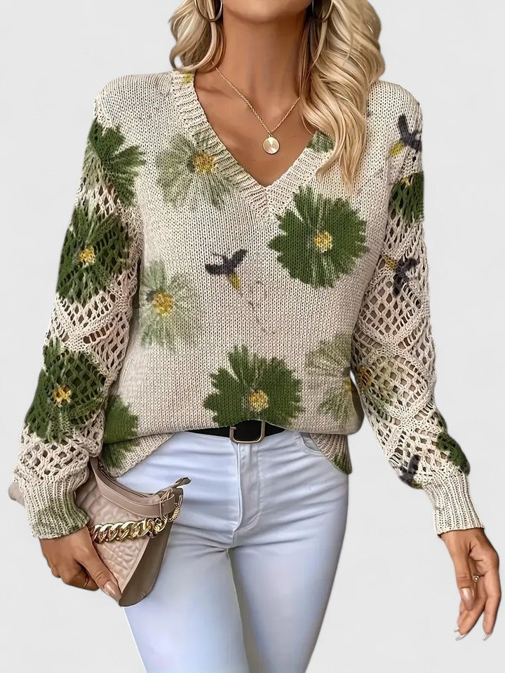 Allison Floral Sweater